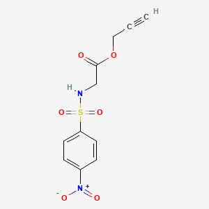molecular formula C11H10N2O6S B2903457 prop-2-yn-1-yl 2-(4-nitrobenzenesulfonamido)acetate CAS No. 312591-13-2