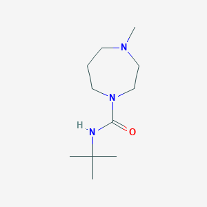 molecular formula C11H23N3O B2903493 N-tert-butyl-4-methyl-1,4-diazepane-1-carboxamide CAS No. 1599932-68-9