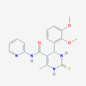 4-(2,3-dimethoxyphenyl)-6-methyl-N-(pyridin-2-yl)-2-thioxo-1,2,3,4-tetrahydropyrimidine-5-carboxamide