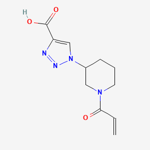 1-(1-Prop-2-enoylpiperidin-3-yl)triazole-4-carboxylic acid