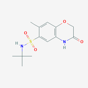 N-(tert-butyl)-7-methyl-3-oxo-3,4-dihydro-2H-1,4-benzoxazine-6-sulfonamide