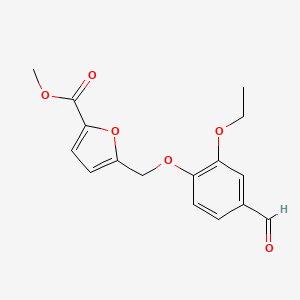 B2903530 5-(2-Ethoxy-4-formyl-phenoxymethyl)-furan-2-carboxylic acid methyl ester CAS No. 733796-13-9