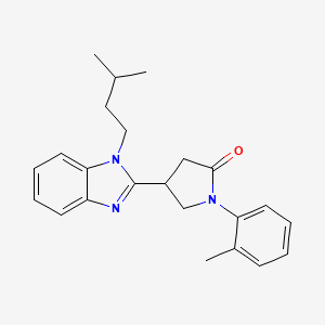 4-(1-isopentyl-1H-benzo[d]imidazol-2-yl)-1-(o-tolyl)pyrrolidin-2-one