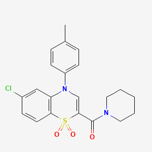 4-(2-cyclopropyl-1,3-thiazol-4-yl)-N-(2-thienylmethyl)benzamide