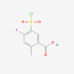 5-(Chlorosulfonyl)-4-fluoro-2-methylbenzoic acid