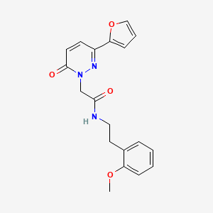 2-(3-(furan-2-yl)-6-oxopyridazin-1(6H)-yl)-N-(2-methoxyphenethyl)acetamide