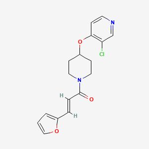 (E)-1-(4-((3-chloropyridin-4-yl)oxy)piperidin-1-yl)-3-(furan-2-yl)prop-2-en-1-one