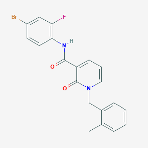 N-(4-bromo-2-fluorophenyl)-1-(2-methylbenzyl)-2-oxo-1,2-dihydropyridine-3-carboxamide