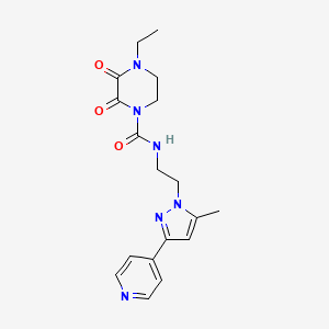 4-ethyl-N-(2-(5-methyl-3-(pyridin-4-yl)-1H-pyrazol-1-yl)ethyl)-2,3-dioxopiperazine-1-carboxamide