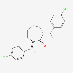 (2E,7E)-2,7-bis[(4-chlorophenyl)methylidene]cycloheptan-1-one