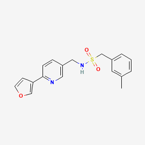 N-((6-(furan-3-yl)pyridin-3-yl)methyl)-1-(m-tolyl)methanesulfonamide