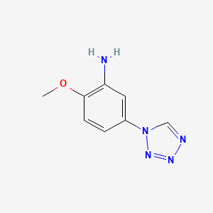 2-methoxy-5-(1H-tetrazol-1-yl)aniline