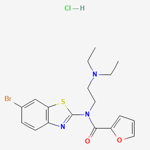 N-(6-bromobenzo[d]thiazol-2-yl)-N-(2-(diethylamino)ethyl)furan-2-carboxamide hydrochloride