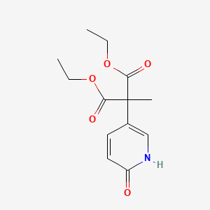 diethyl 2-methyl-2-(6-oxo-1H-pyridin-3-yl)propanedioate