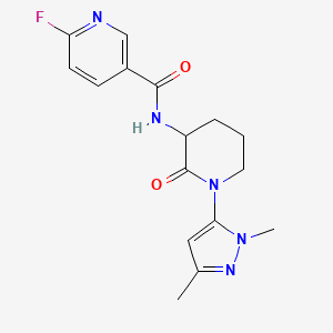 N-[1-(2,5-Dimethylpyrazol-3-YL)-2-oxopiperidin-3-YL]-6-fluoropyridine-3-carboxamide