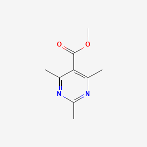 molecular formula C9H12N2O2 B2903802 2,4,6-Trimethyl-pyrimidine-5-carboxylic acid methyl ester CAS No. 108169-16-0