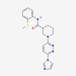1-(6-(1H-imidazol-1-yl)pyridazin-3-yl)-N-(2-(methylthio)phenyl)piperidine-3-carboxamide