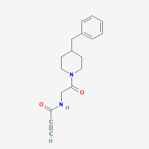 molecular formula C17H20N2O2 B2903846 N-[2-(4-Benzylpiperidin-1-yl)-2-oxoethyl]prop-2-ynamide CAS No. 2411296-92-7