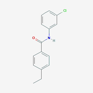 molecular formula C15H14ClNO B290385 N-(3-chlorophenyl)-4-ethylbenzamide 