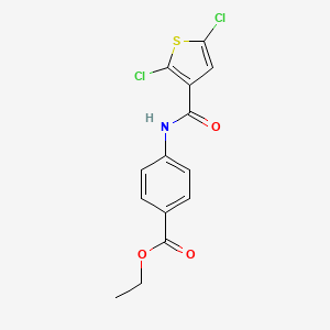 Ethyl 4-(2,5-dichlorothiophene-3-carboxamido)benzoate
