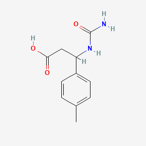 3-(Carbamoylamino)-3-(4-methylphenyl)propanoic acid