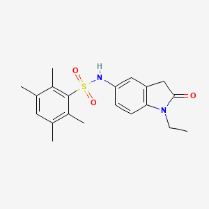 N-(1-ethyl-2-oxoindolin-5-yl)-2,3,5,6-tetramethylbenzenesulfonamide