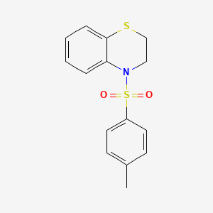 molecular formula C15H15NO2S2 B2903863 4-[(4-methylphenyl)sulfonyl]-3,4-dihydro-2H-1,4-benzothiazine CAS No. 338777-79-0