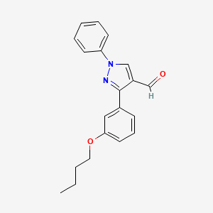 B2903909 3-(3-butoxyphenyl)-1-phenyl-1H-pyrazole-4-carbaldehyde CAS No. 1234692-02-4