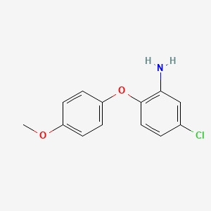 molecular formula C13H13Cl2NO2 B2903930 5-Chloro-2-(4-methoxyphenoxy)aniline CAS No. 62966-75-0