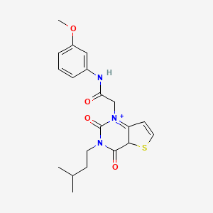 molecular formula C20H23N3O4S B2904009 N-(3-methoxyphenyl)-2-[3-(3-methylbutyl)-2,4-dioxo-1H,2H,3H,4H-thieno[3,2-d]pyrimidin-1-yl]acetamide CAS No. 1252909-75-3