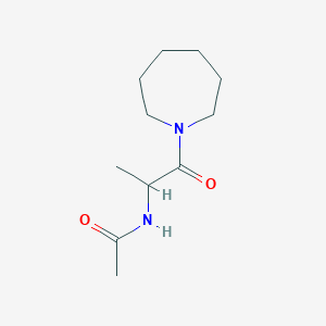 molecular formula C11H20N2O2 B2904094 N-[1-(azepan-1-yl)-1-oxopropan-2-yl]acetamide CAS No. 1280794-18-4