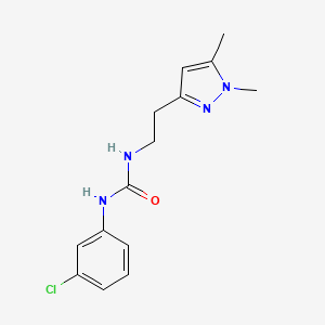 molecular formula C14H17ClN4O B2904103 1-(3-chlorophenyl)-3-(2-(1,5-dimethyl-1H-pyrazol-3-yl)ethyl)urea CAS No. 2034586-80-4