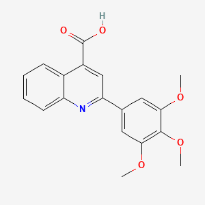 molecular formula C19H17NO5 B2904168 2-(3,4,5-Trimethoxyphenyl)quinoline-4-carboxylic acid CAS No. 302575-69-5