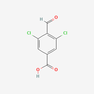 molecular formula C8H4Cl2O3 B2904188 3,5-Dichloro-4-formylbenzoic acid CAS No. 153203-80-6