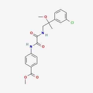molecular formula C20H21ClN2O5 B2904231 methyl 4-({[2-(3-chlorophenyl)-2-methoxypropyl]carbamoyl}formamido)benzoate CAS No. 1795296-32-0