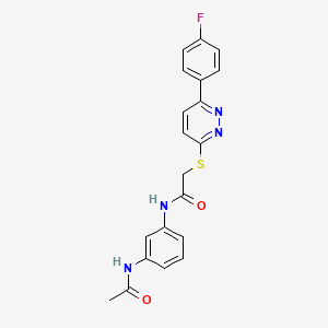 B2904281 N-(3-acetamidophenyl)-2-[6-(4-fluorophenyl)pyridazin-3-yl]sulfanylacetamide CAS No. 893984-81-1