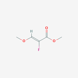 molecular formula C5H7FO3 B2904325 Methyl 2-fluoro-3-methoxyprop-2-enoate CAS No. 834883-98-6