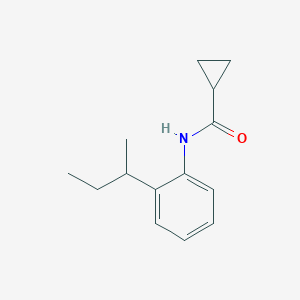 molecular formula C14H19NO B290435 N-(2-sec-butylphenyl)cyclopropanecarboxamide 