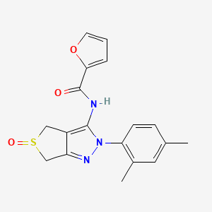 N-(2-(2,4-dimethylphenyl)-5-oxido-4,6-dihydro-2H-thieno[3,4-c]pyrazol-3-yl)furan-2-carboxamide