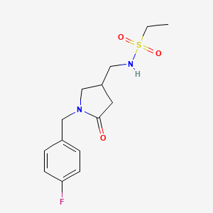 N-((1-(4-fluorobenzyl)-5-oxopyrrolidin-3-yl)methyl)ethanesulfonamide