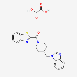 (4-((1H-benzo[d]imidazol-1-yl)methyl)piperidin-1-yl)(benzo[d]thiazol-2-yl)methanone oxalate