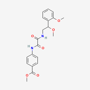 molecular formula C20H22N2O6 B2904471 methyl 4-({[2-methoxy-2-(2-methoxyphenyl)ethyl]carbamoyl}formamido)benzoate CAS No. 1788558-75-7