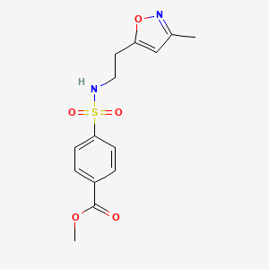 methyl 4-(N-(2-(3-methylisoxazol-5-yl)ethyl)sulfamoyl)benzoate