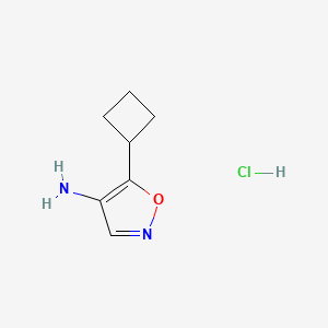 5-Cyclobutylisoxazol-4-amine hydrochloride