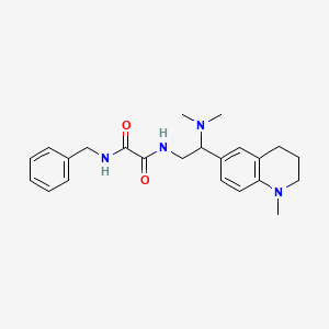 molecular formula C23H30N4O2 B2904505 N1-benzyl-N2-(2-(dimethylamino)-2-(1-methyl-1,2,3,4-tetrahydroquinolin-6-yl)ethyl)oxalamide CAS No. 921923-14-0