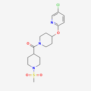 (4-((5-Chloropyridin-2-yl)oxy)piperidin-1-yl)(1-(methylsulfonyl)piperidin-4-yl)methanone