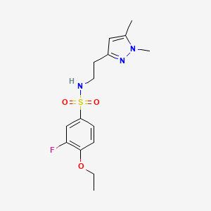 N-(2-(1,5-dimethyl-1H-pyrazol-3-yl)ethyl)-4-ethoxy-3-fluorobenzenesulfonamide