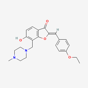 (Z)-2-(4-ethoxybenzylidene)-6-hydroxy-7-((4-methylpiperazin-1-yl)methyl)benzofuran-3(2H)-one