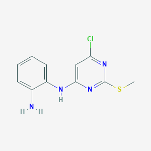 N~1~-[6-chloro-2-(methylsulfanyl)-4-pyrimidinyl]-1,2-benzenediamine
