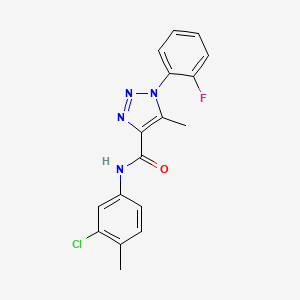 N-(3-chloro-4-methylphenyl)-1-(2-fluorophenyl)-5-methyl-1H-1,2,3-triazole-4-carboxamide